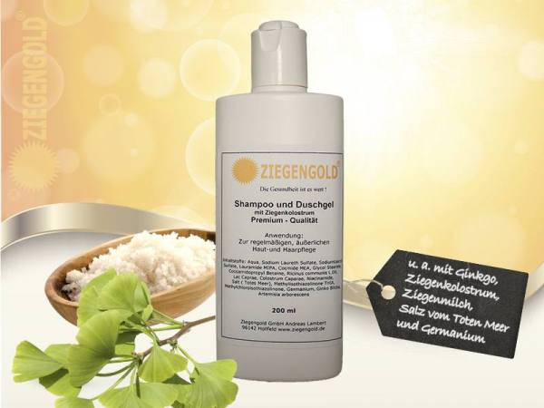 Ziegengold Shampoo und Duschgel